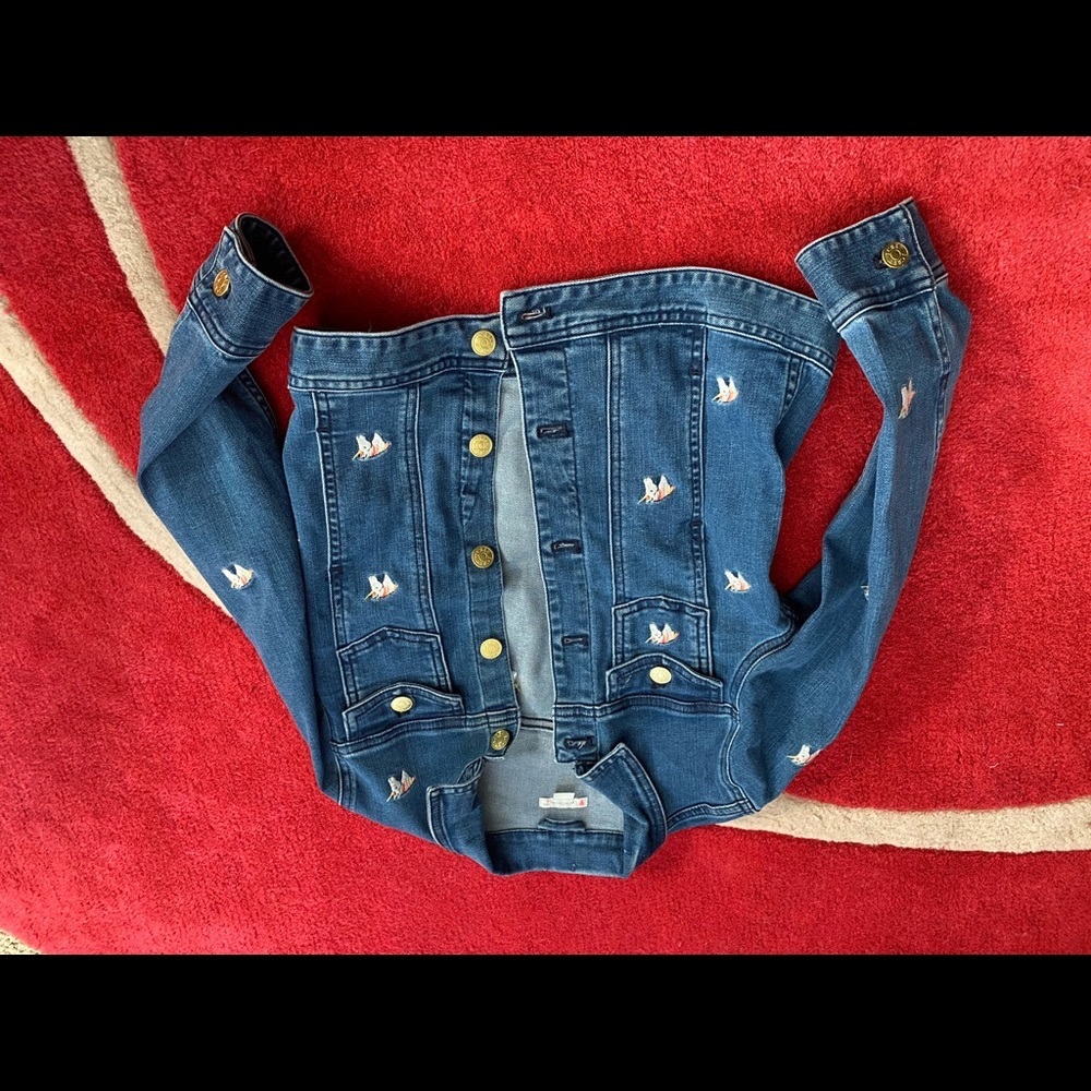 J. Crew crewcuts jean denim unicorn jacket 8 new